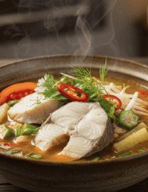 Cá bóp nấu chua