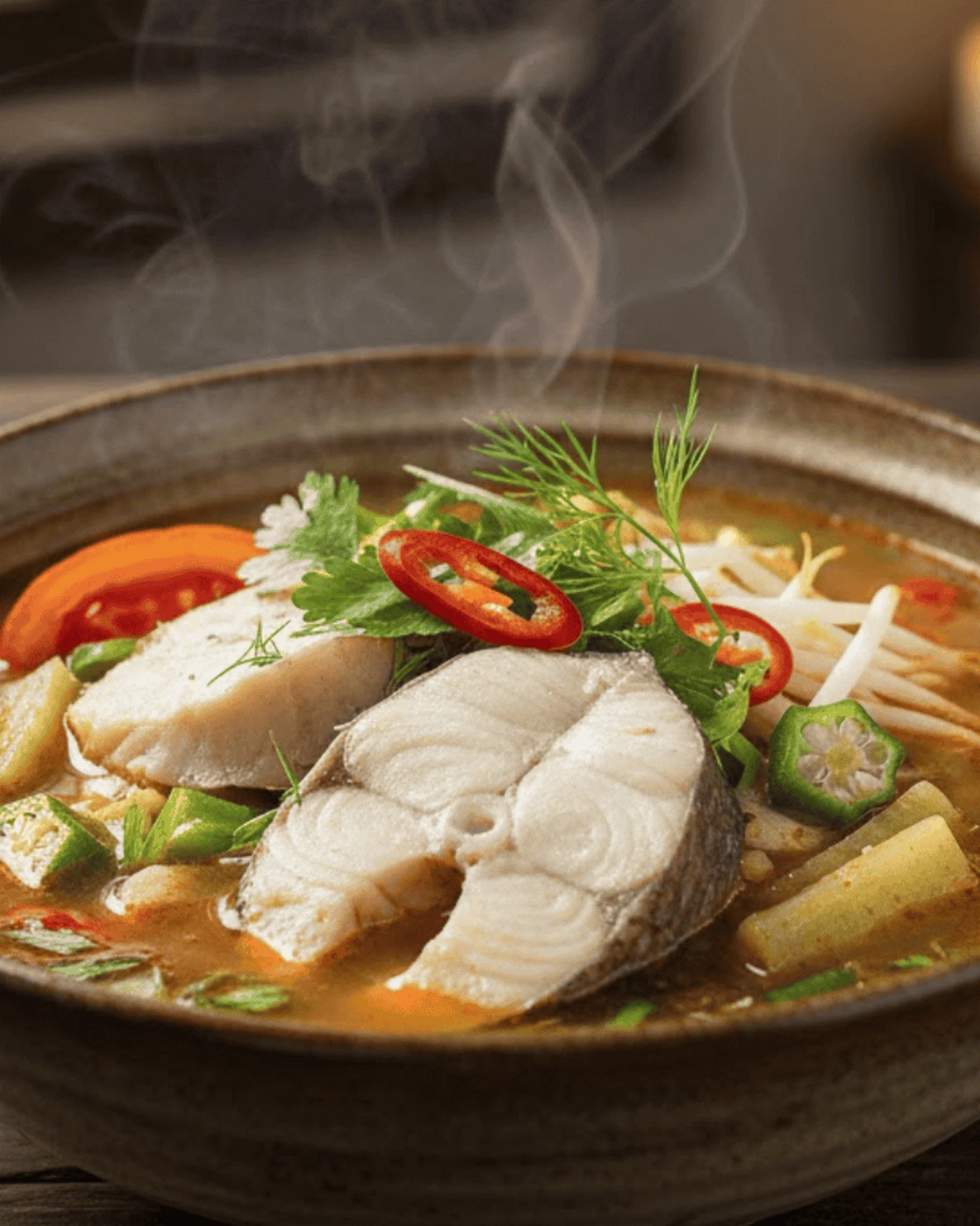 Cá bóp nấu chua
