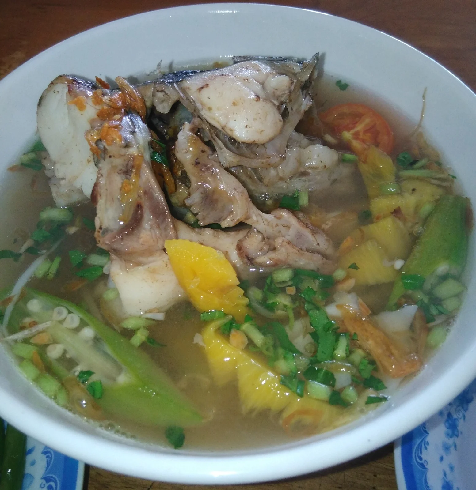 Cá bóp nấu chua